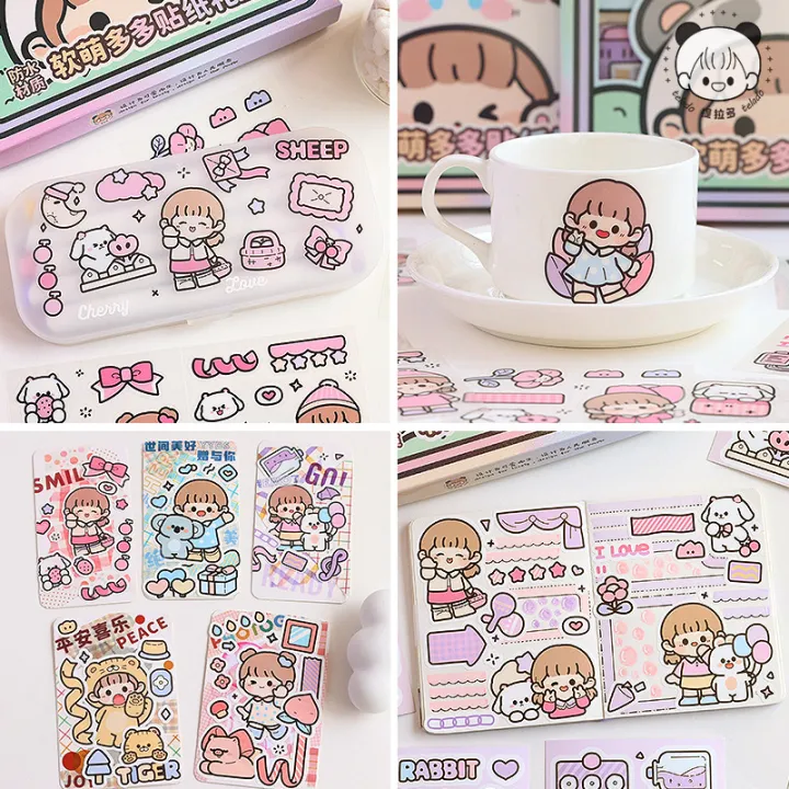 Sweet%20Journal%2072PCS%20Soft%20and%20Cute%20Series%20Precut%20Stickers%20Diary%20Journaling%20Decorative%20Crafts%20Scrapbooking%20DIY%20Box%20Sticker%20-%20Image%204