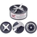 2Pack Blender Extractor Cross Blade Replacement Parts for NutriBullet 600W Pro 900W Series Blender Accessories.