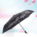 Cherry Blossom Automatic Non-automatic folding Umbrella Rain Women Sakura Flower Umbrella Female Rain Sun Parasol. 