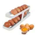 AA Hub Creative Plastic Slide Refrigerator Egg Holder Automatic Egg Rack Freshable Eggs Storage Container Dispenser. 