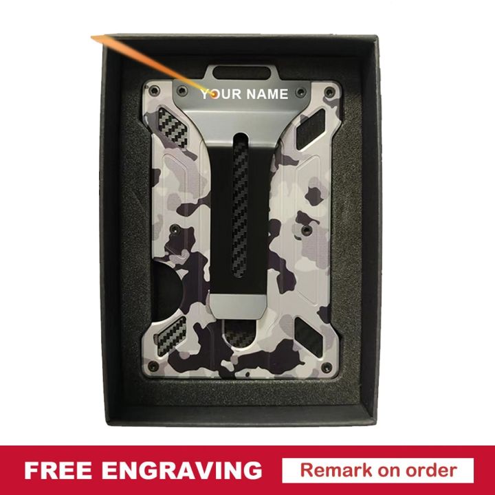 Customize%20Name%20Wallet%20For%20Men%20Slim%20Aluminum%20Metal%20Money%20Clip%20ID%20Badge%20Holder%20Case%20RFID%20Blocking%20Hold%20up%2015%20Cards%20with%20Cash%20Clip%20-%20Image%203