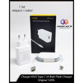 Original VIVO iQoo 66W Ultra Fast Charger Flash Charger + 3.3A USB Type-C Cable. 