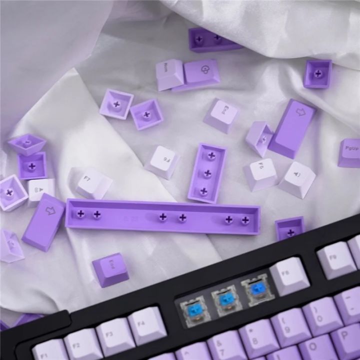 Dye%20Sublimation%20Purple%20Gradient%20Keycaps%20Top/Side%20Engraved%20PBT%20Material%20125%20Keys%20Cherry%20Profile%20For%20Mechanical%20Keyboard%20Keycaps%20-%20Image%206