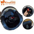 STM Premium Open Face Motorcycle Helmet with Visor - High-Quality Helmet for Men and Women, Available in Red/Black, New. 