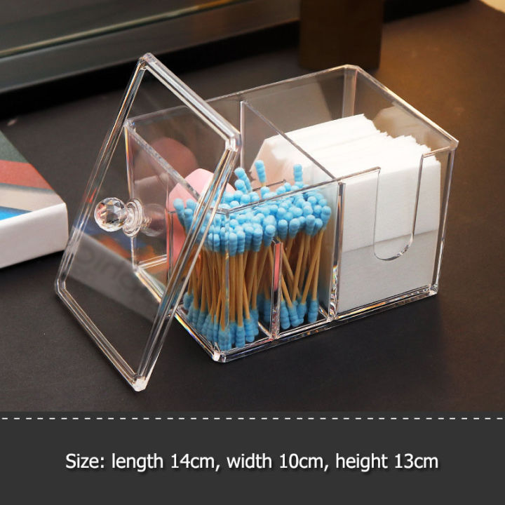 Acrylic%20Cotton%20Swab%20Storage%20Holder%20Box%20Portable%20Transparent%20Makeup%20Medicine%20Cotton%20Pad%20Cosmetic%20Container%20Jewelry%20Organizer%20Case%20-%20Image%207