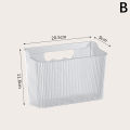 【Shop the Look】 Multifunctional Transparent Storage Rack Holder Punch Free Wall-Mounted Storage Organization Kitchen Cabinet Storage Box Huiye. 
