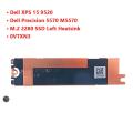 For Dell XPS 15 9500 9510 9520 Precision 5550 5560 5570 M5550 M5560 M5570 laptop M.2 2280 SSD Hard Drive IC Bracket Heatsink. 