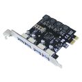 USB3.0 Expansion Card PCI-E to USB 3.0 Express Card for Desktop. 