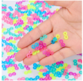 100Pcs/Bag Acrylic S Clips Loom Rubber Band Clips Plastic Jewelry Connectors For Necklace Bracelet Making Colorful Clasp Refill Kit. 