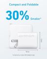 Anker 30W USB-C Charger, Anker 312 Charger with Compact and Foldable Design, High-Speed Fast Charging for iPhone 14/13/12 Series, Samsung S23, MacBook Air, iPad Pro, & More 5 ft USB C Cable Included.