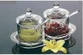 Clear Acrylic Storage Jar: Ideal for Jam, Salt, or Sugar in the Kitchen - K-1051A Model/325. 