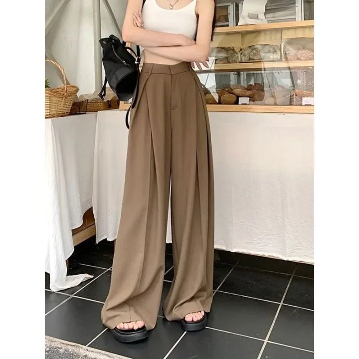 Deeptown%20Elegant%20Classic%20Formal%20Suit%20Pants%20Women%20Loose%20Vintage%20Korean%20Style%20Pleated%20Old%20Money%20Wide%20Baggy%20Palazzo%20Office%20Trousers%20-%20Image%202