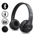 P47 Stereo Head Mounted Bluetooth Headphones Multifunctional Headset Wireless Phone Speakerphone - Black. 