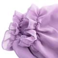 Women Long Sleeve Chiffon Shrug Black Flower.