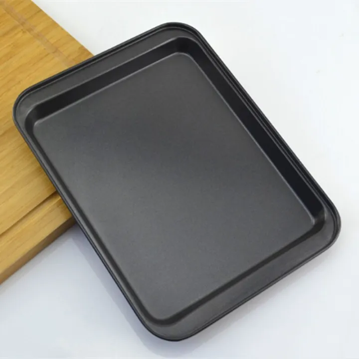 10inch%20Rectangular%20Non-Stick%20Bread%20Cake%20Baking%20Tray%20Baking%20Tray%20Oven%20Rectangular%20Black%20Baking%20Tray%20Diy%20Baking%20Kitchen%20Tool%201PC%20-%20Image%202
