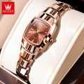 Olevs 7006 model ladies watch luxury fashion exclusive design ceramic strap waterproof imported quartz movement wrist-watche for women with box. 