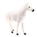 Lifelike Simulation Plush Stuffed Horse Animals Model Figure Plush Figures Soft Toy Home Decoration Black. 