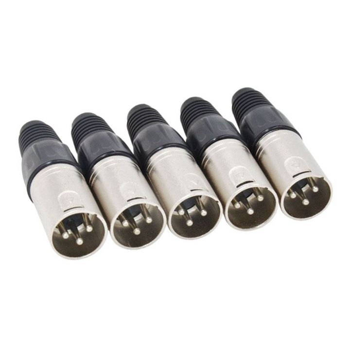 20Pcs%203%20Pin%20XLR%20Solder%20Type%20Connector%205%20Male%20+%205%20Female%20Plug%20Cable%20Connector%20Microphone%20Audio%20Socket%20-%20Image%204