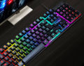 Gaming keyboard with LED backlight.