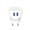 DL- AC63 - 2 Port USB Charger - White. 
