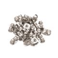100pcs 4.5x6mm Gold Stainless Steel Butterfly Earring Safety Back Stopper for Stud Hypoallergenic Jewelry Making Finding Supply. 