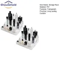 Perfume Storage Rack 3-tier Perfume Organizer Shelf for Bathroom Countertop Clear Skincare Stand for Lotion Perfume Storage Strong Load-bearing Rack Set of 2 Three-shelf Perfume Rack. 