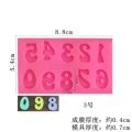 New DIY Arabic Numerals English Alphabet Silicone Mold Handmade Chocolate Pastry Cake Decoration Baking Tool Fondant Cookie Kit.