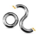 Metal Magnet Tooster Ring Clip Stainless Steel Male Heavy-duty Magnetic Ball Scroll Stretcher. 