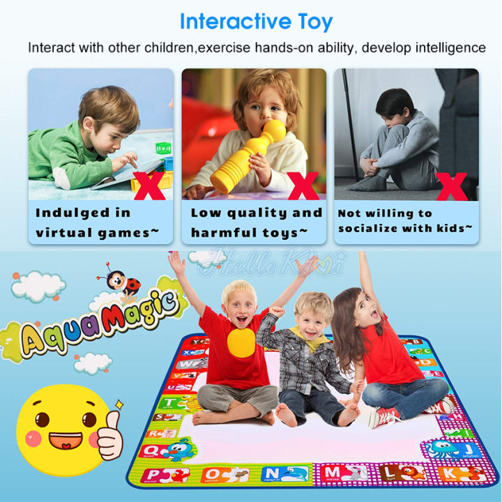 HelloKimi%20Water%20Drawing%20Mat%20Doodle%20Mat%20Writing%20Painting%20Mats%20Board%20with%203%20Magic%20Pens%20Learning%20Toy%20Big%20Size%2078X78CM%20Educational%20Toys%20for%20Kids%20-%20Image%203