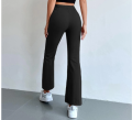 Bootcut Pants High Waist Flare Pants for women made of polyester fabric. 