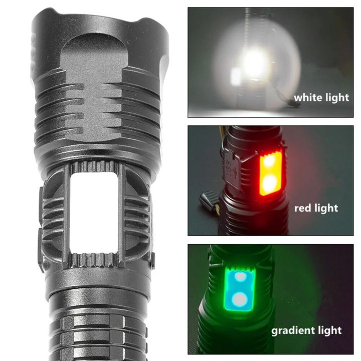 High%20Power%20Flashlight%20Spotlight%20Long-range%20Wick%20LED%20Torch%20Outdoor%20Strong%20Light%20With%20Red%20Blue%20Flashing%20Warning%20COB%20Side%20Lights%20-%20Image%203