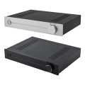 CJ-187 All-Aluminum DIY Preamp Case Audio Amplifier Chassis DAC Decoder Box Shell W430 H70 D310 Easy to Use Black. 