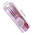 12PCS Sanrio Hello Kitty Cinnamoroll Cute Cartoon HB Pencils, 12 Pencils 1 Pencil Roller Stationery Box Set, Writing Drawing.