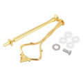 4 Set of 3 Tier Cake Plate Stand Handle Hardware, 2 Styles , Gold. 