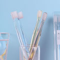 Soft adult high-end transparent crystal small head oral cleaning, fine bristled toothbrush for home use. 