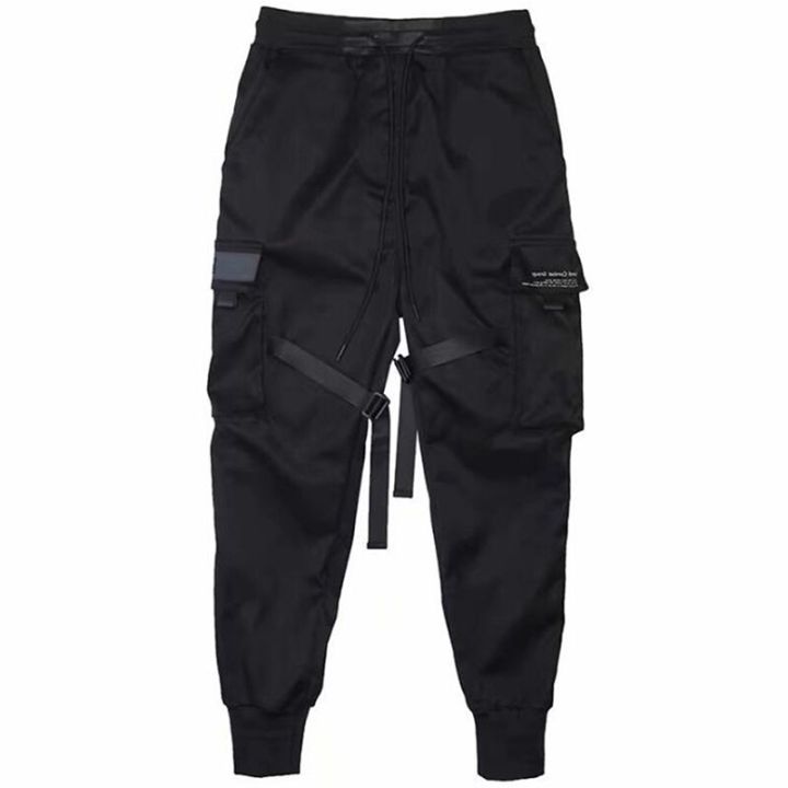 Hop%20Boy%20ckets%20Elastic%20Waist%20Harem%20Pant%20Men%20Streetwear%20Punk%20Casual%20Ribbons%20Design%20Trousers%20Jogger%20Male%20Dancing%20Black%20Pant%20-%20Image%206