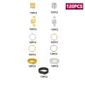 60-170pcs Hair Braid Dreadlock Beads Cuffs Clips Braid Spiral Braid Hair Extension for Accessories Hair Ring Mixing. 
