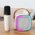 K12 Karaoke Machine Portable Bluetooth 5.3 PA Speaker With 1 Wireless Microphones Home Family Singing Children's Gifts. 