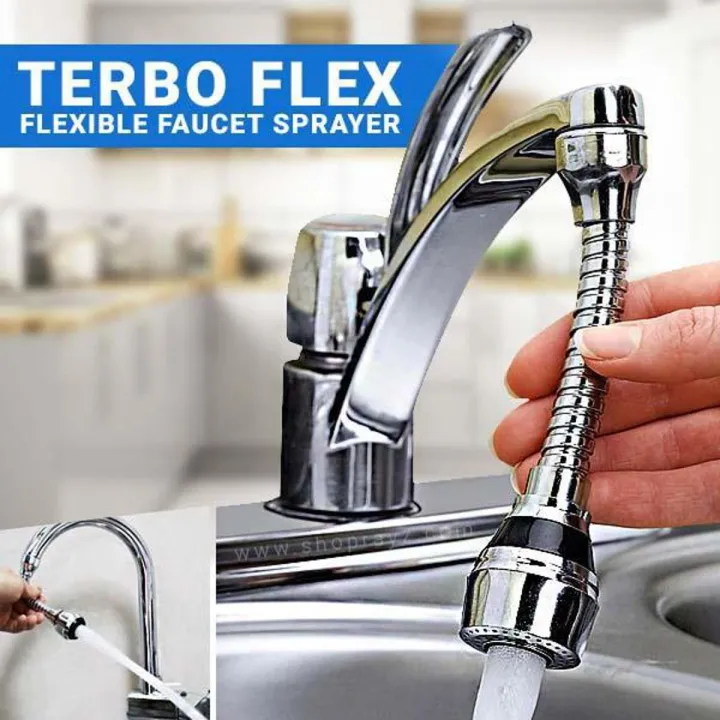 Turbo%20Flex%20360%20Flexible%20Double%20Swivel%20Faucet%20Spout%20Attachment%20Extender%20For%20Taps%20-%201%20Pcs%20-%20Image%202