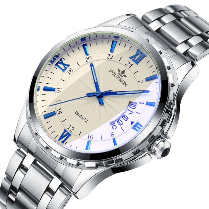 Jade%20Wave%20Watch%20Men's%20Calendar%20Night%20Glow%20Korean%20Edition%20Steel%20Waterproof%20Non%20Mechanical%20Sheet%20Wholesale%20Watch%20Men's%20-%20Image%205