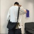 Crossbody Bags Men Simple Large Capacity Retro Solid Zipper Students Harajuku College Bookbag Mens Handbags Shoulder Oxford Chic. 