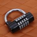 5 Digit Password Safety Lock Wide Shackle Combination Padlock New. 