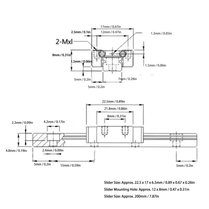 CNC%20Linear%20Guide%20Rail%20Linear%20Motion%20Guideway%20Rail%20Bearing%20Block%20With%20Sled%20Block%20-%20Image%206