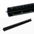 ARELENE Architectural Ruler 30 cm Aluminum Triangular Ruler Various Scales 1:20, 1:25, 1:50, 1:75, 1:100, 1:125 for Architects. 