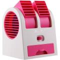 G02 Double Chamber Mini Portable  AC Fan - Purple. 