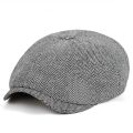 Men beret vintage Herringbone Gatsby Tweed hat Newsboy Beret Hat spring Flat Peaked Beret Hats.