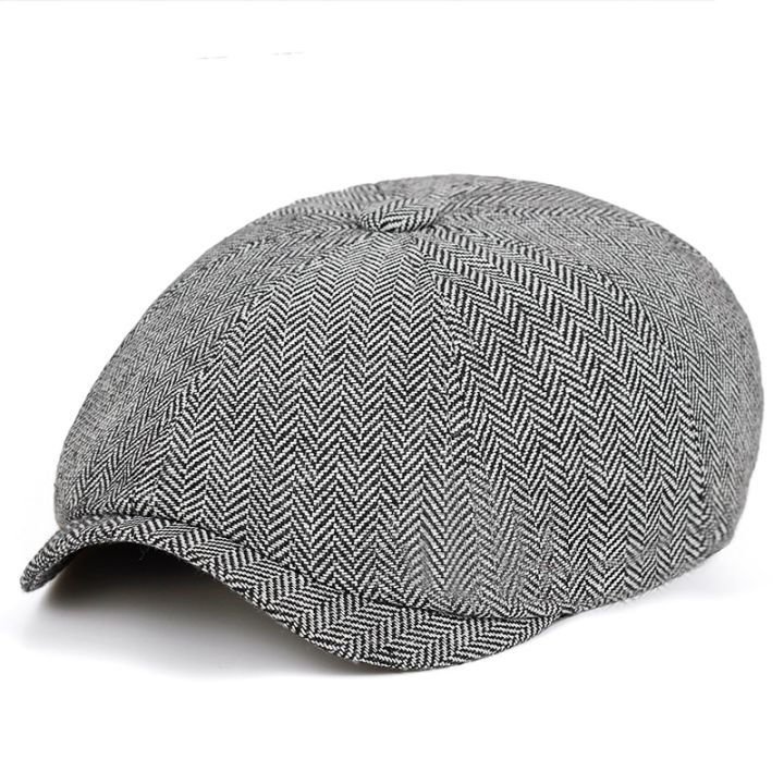 Men%20beret%20vintage%20Herringbone%20Gatsby%20Tweed%20hat%20Newsboy%20Beret%20Hat%20spring%20Flat%20Peaked%20Beret%20Hats%20-%20Image%206