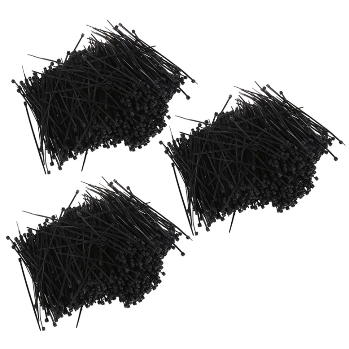 3000%20Pcs%20Black%20Nylon%20Cable%20Zip%20Tie%20Fasten%20Wrap%2095mm%20x%202mm%20-%20Image%202