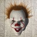 Unique Design Halloween Cos Pennywise PVC Mask for Haunted Parts and Events, Halloween Horror Character Mask.