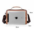 WEIXIER Men's Shoulder Bag Men Crossbody Bags PU Leather Handbag Capacity Men Messenger Bags Top handle Tote Bag for Male bolsos.